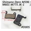 Almofadas de freio de disco para shimano xtr Deore xt Saint M800 slx freios semi-metálicos hidráulicos freios de bicicleta pad acessórios para ciclismo